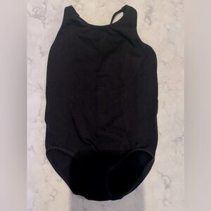 All in Motion girls black leotard